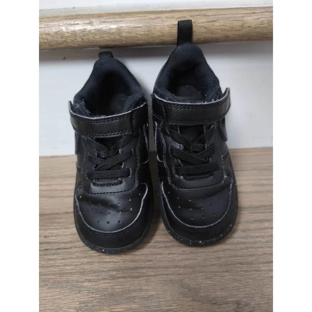 Toddler's Nike Court Borough Mid 2 Black/Black-Black (CW5869 001) - Size 7C